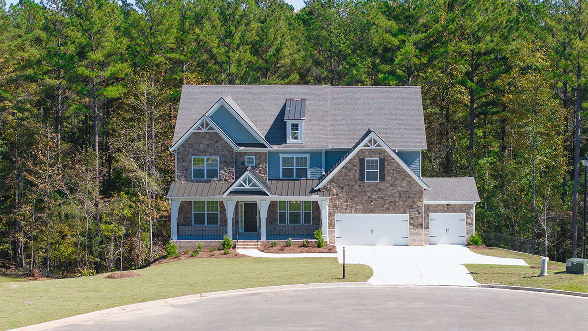 The Edinburgh Elevation B Exterior at Genesee in Newnan, Georgia