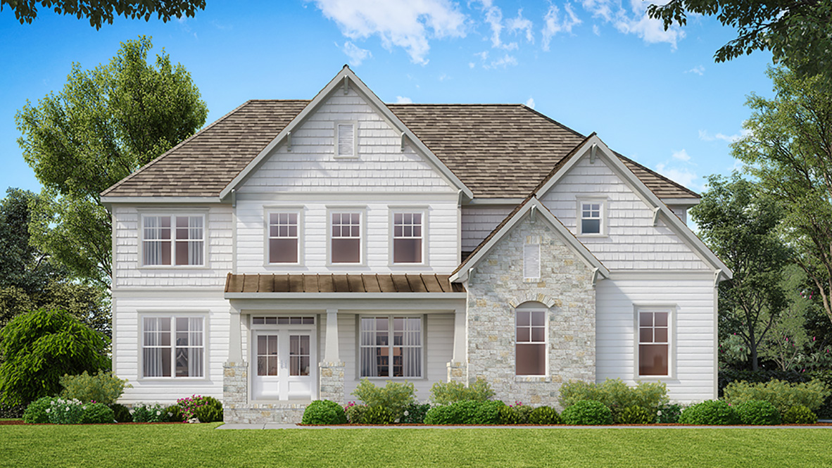 Edinburgh Elevation LT Rendering Exterior at Genesee in Newnan, Georgia