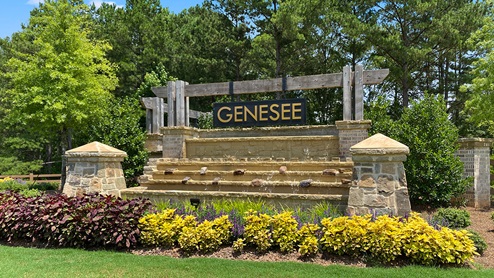 The Genesee Community Front Entrance Sign in Newnan, Georgia
