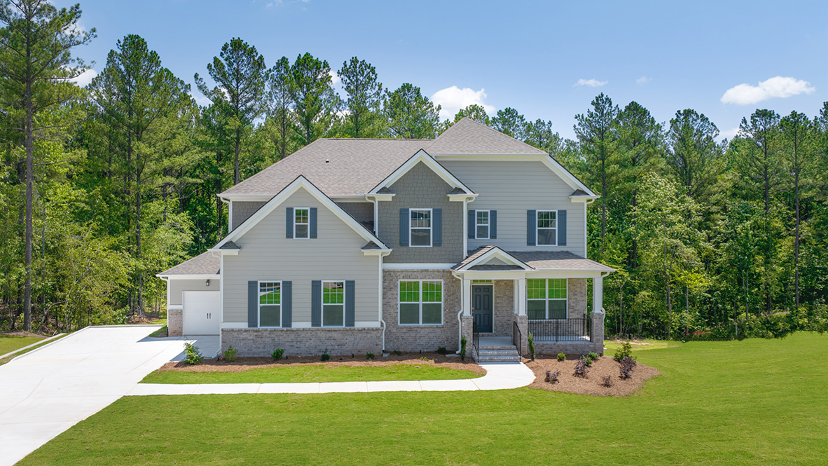 savannah II elevation B with 3 car garage at gensee in newnan georgia