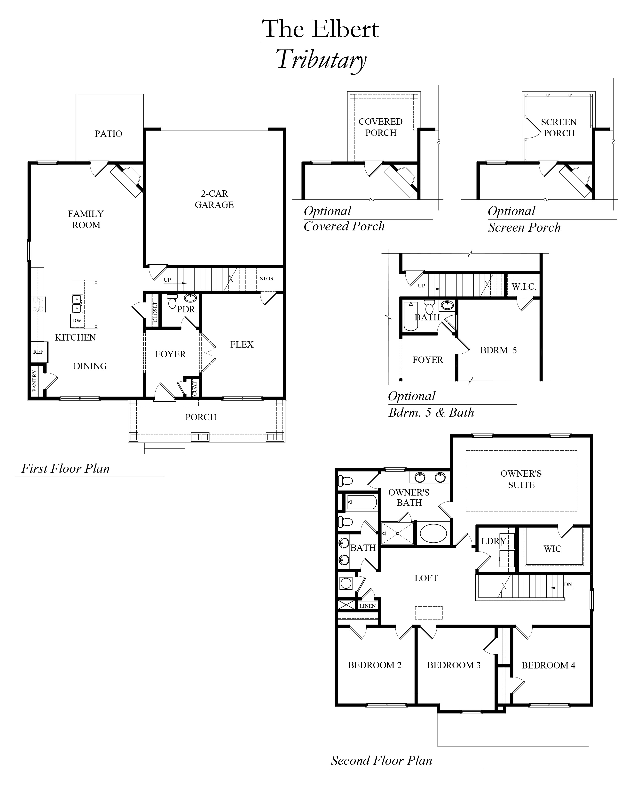 Floor Plan in Tributary Village Douglasville GA D R Horton