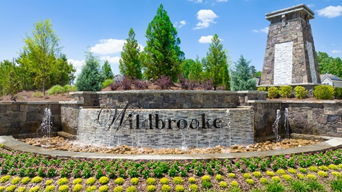The Wildbrooke Community Entrance Sign in Acworth, Georgia
