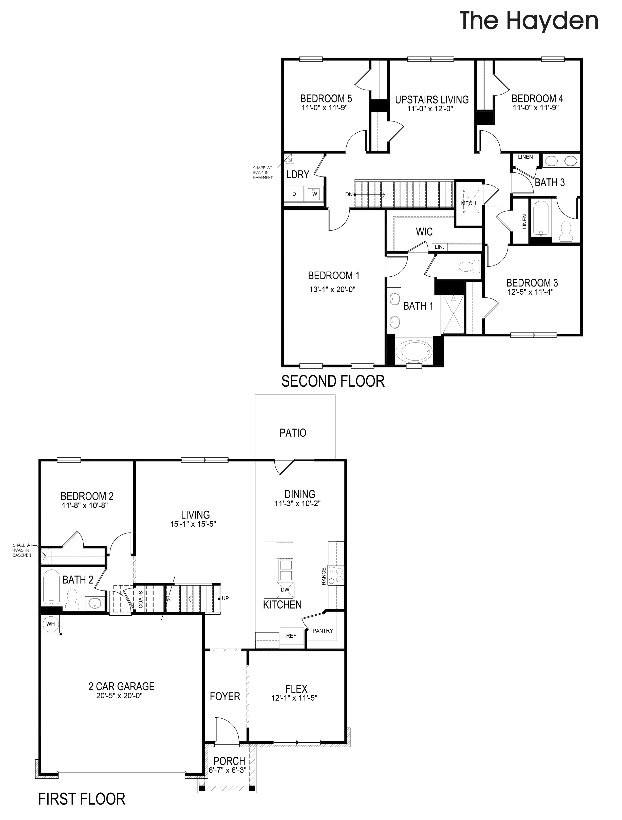 The Hayden Floorplan at Braselton Village in Braselton, Georgia