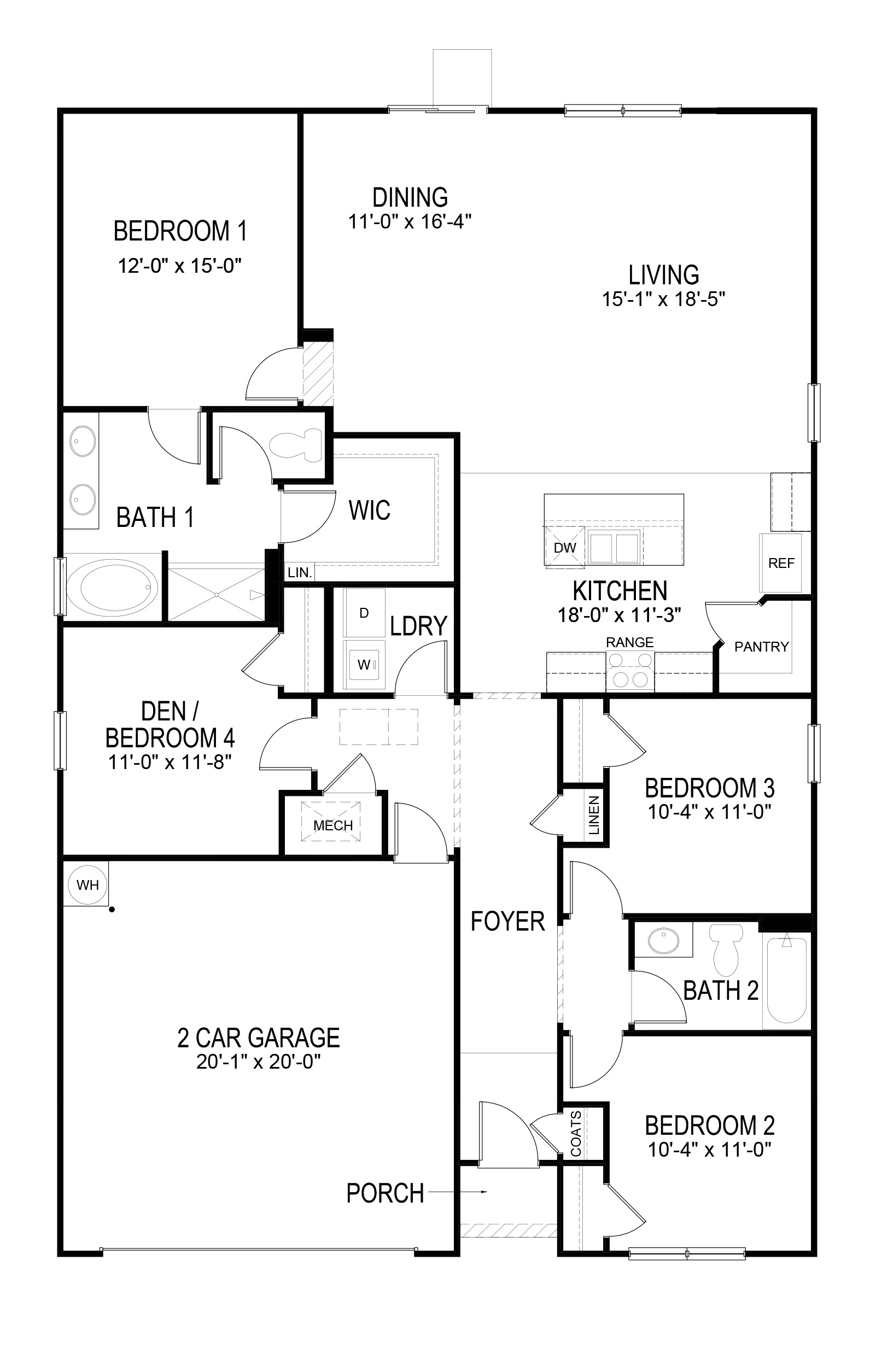 Cali single family home ranch style floorplan at Lost Creek