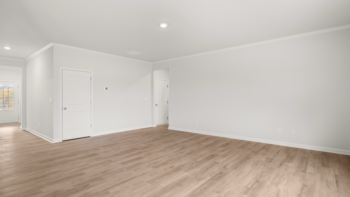 Interior living area with large windows