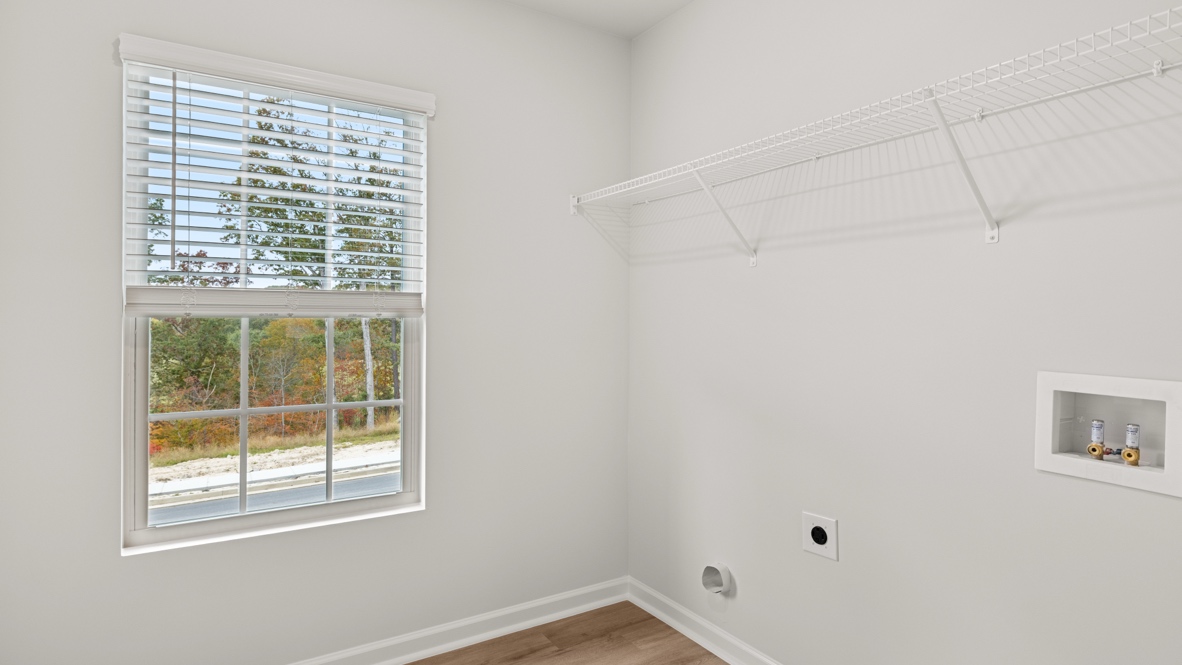 Interior laundry room