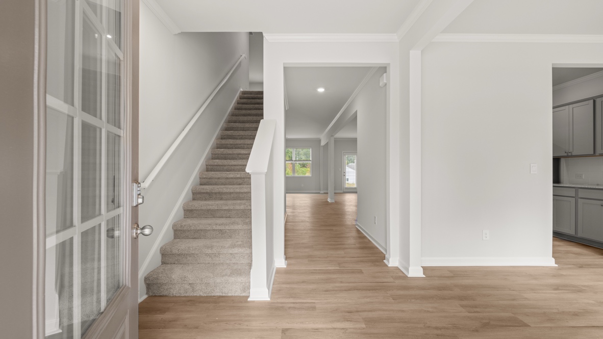 Interior entry-way open to staircase