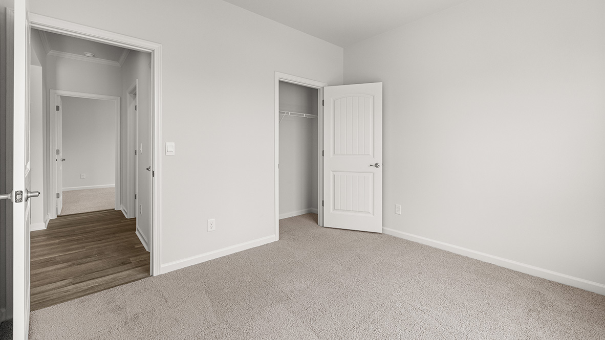 Interior bedroom with closet