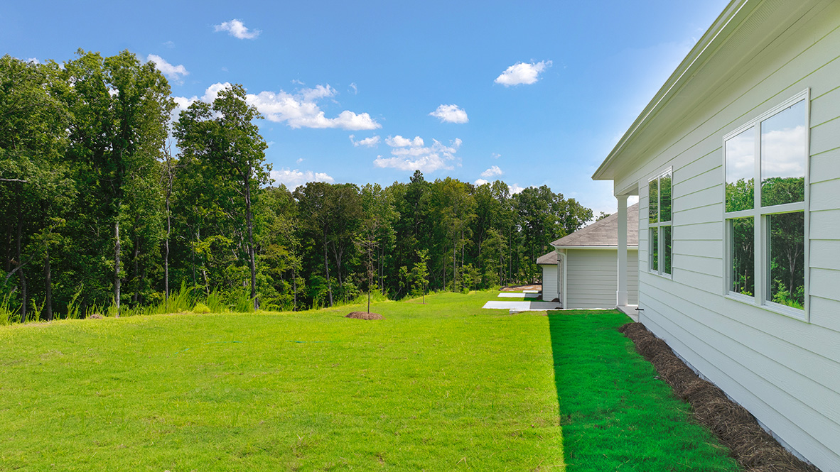 Exterior rear view of home
