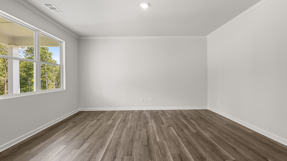 Interior living area with large window