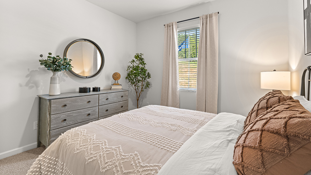Interior bedroom with window