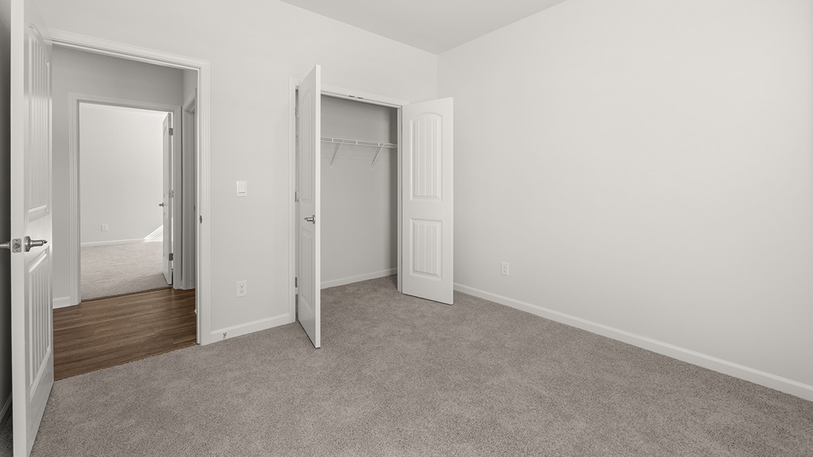 Interior bedroom with closet