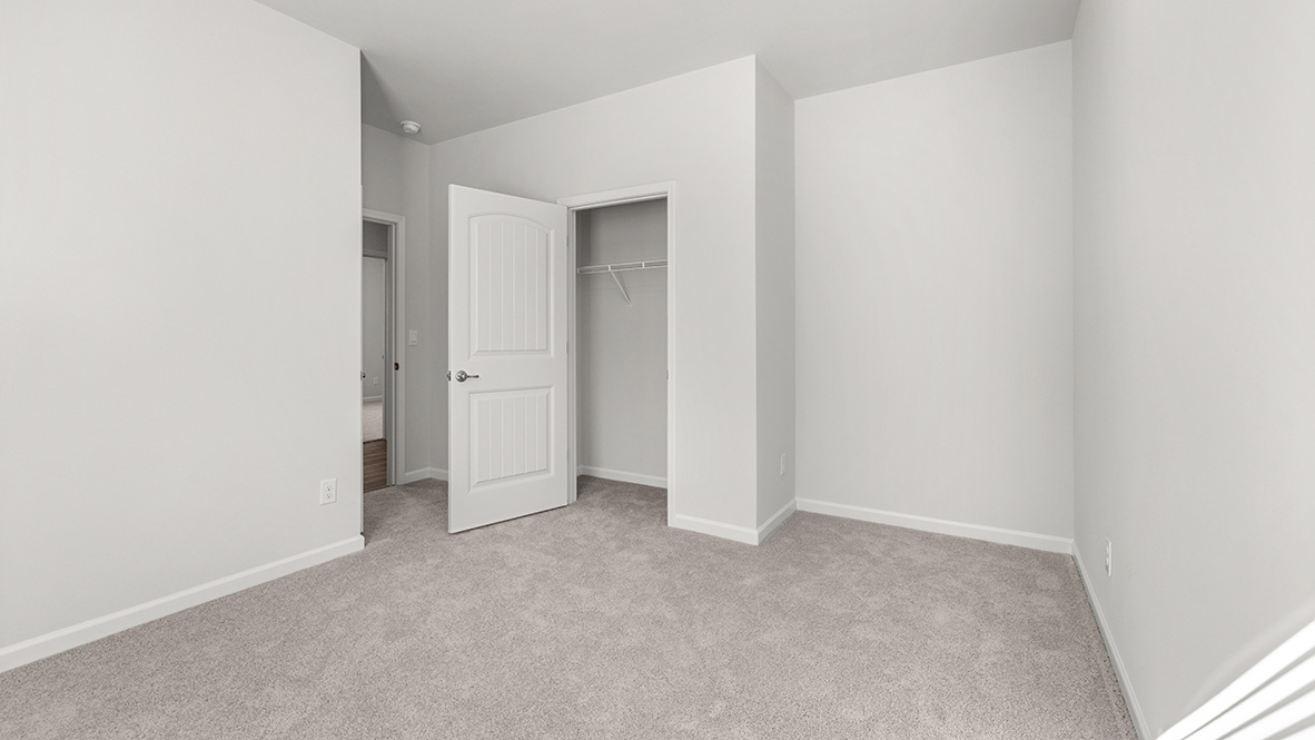 Interior bedroom with closet