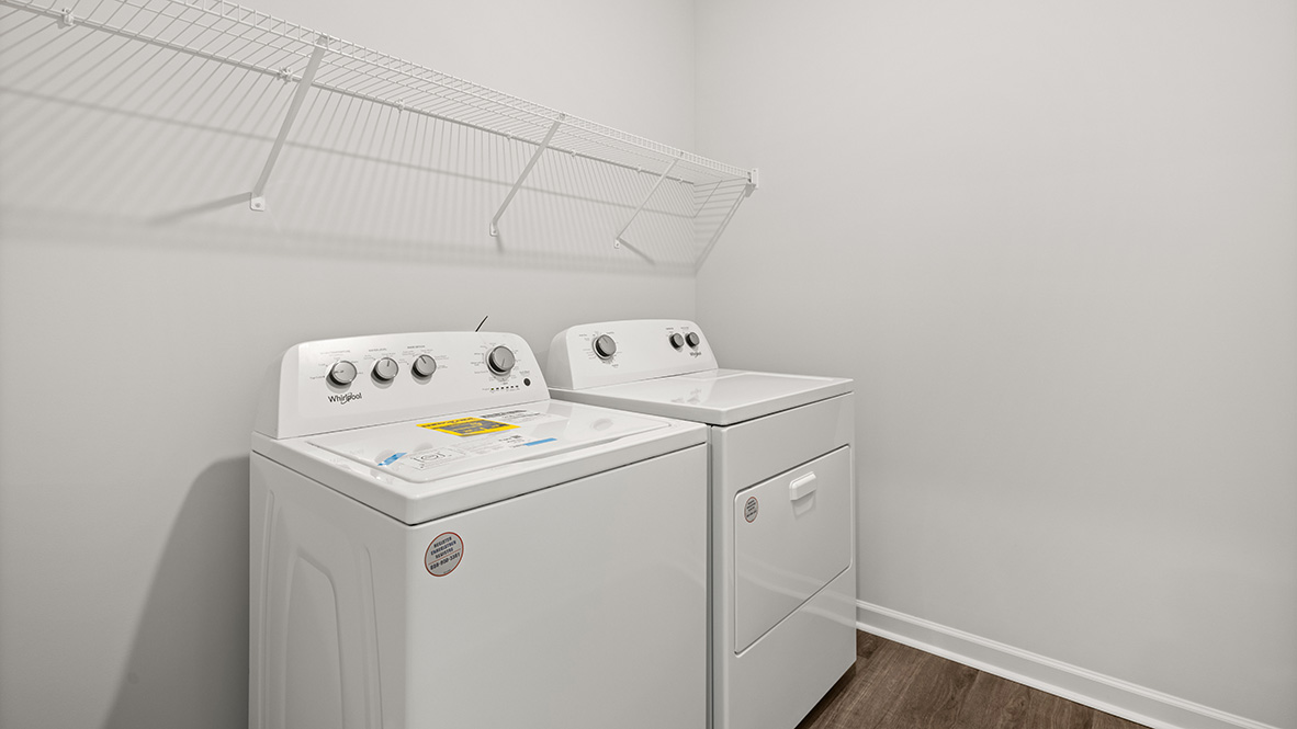 Interior laundry room