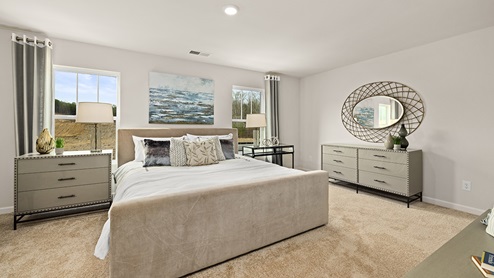 The Flora Primary Bedroom at Aurora Creek in Dallas, Georgia