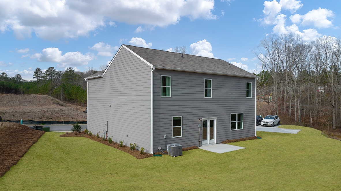 The Flora Model Home Exterior at Aurora Creek in Dallas, Georgia