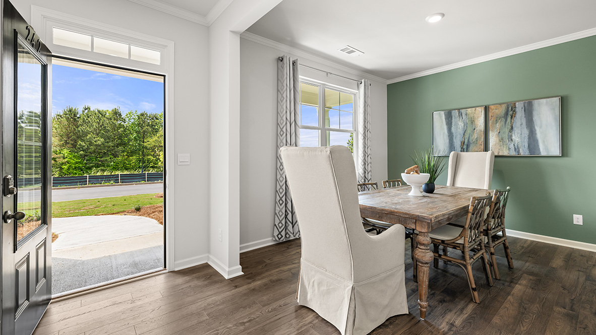 Interior entry-way next to flex room