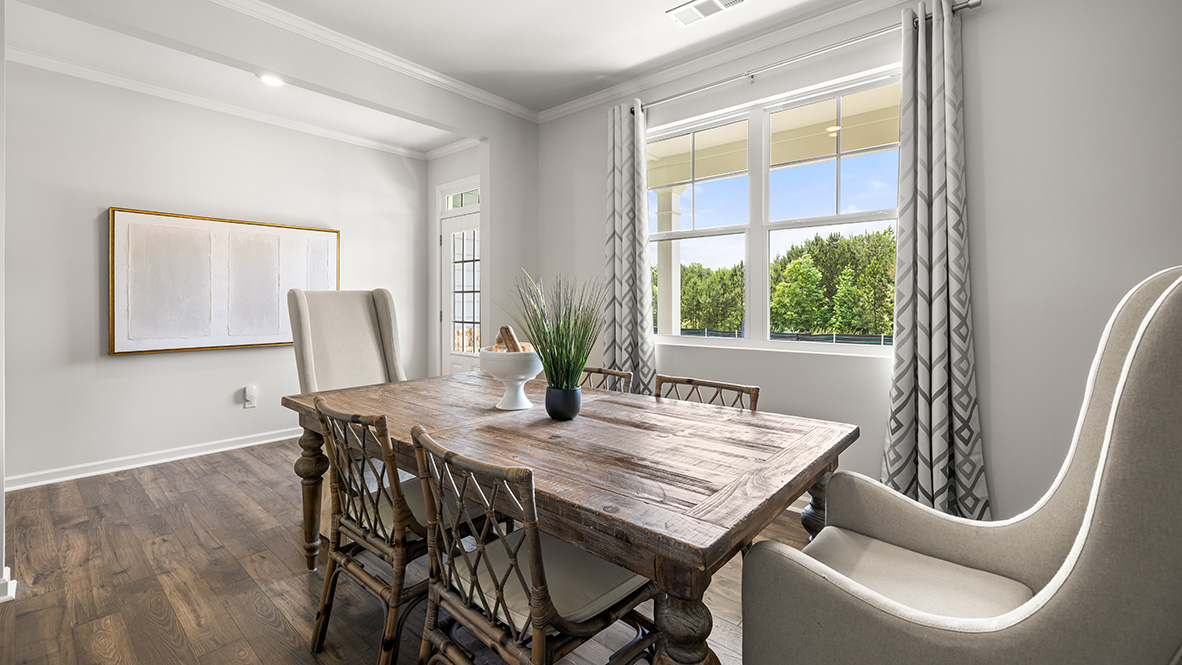 Interior flex room with window