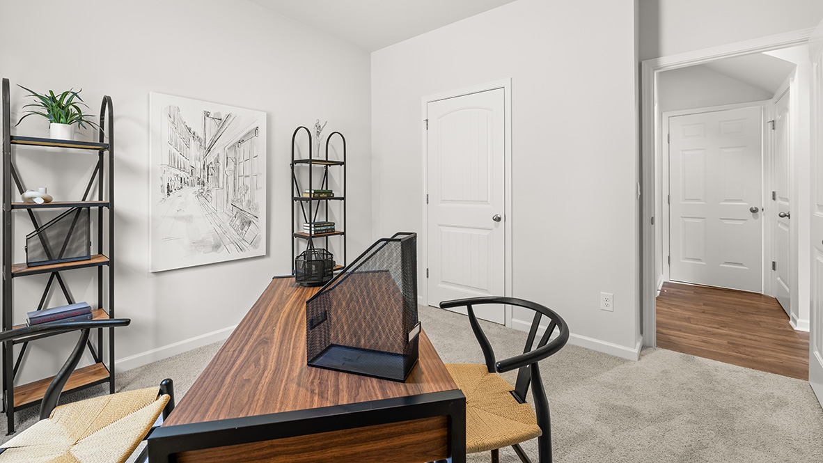 Interior office with closet