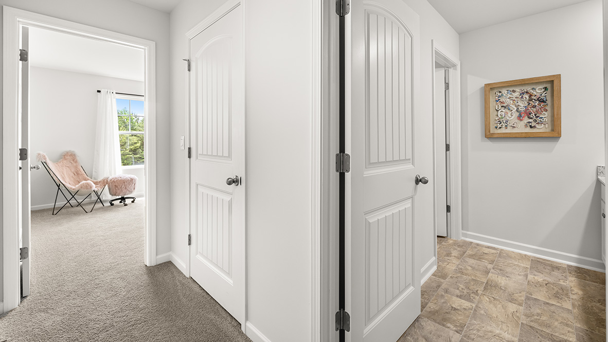 Interior upstairs hallway