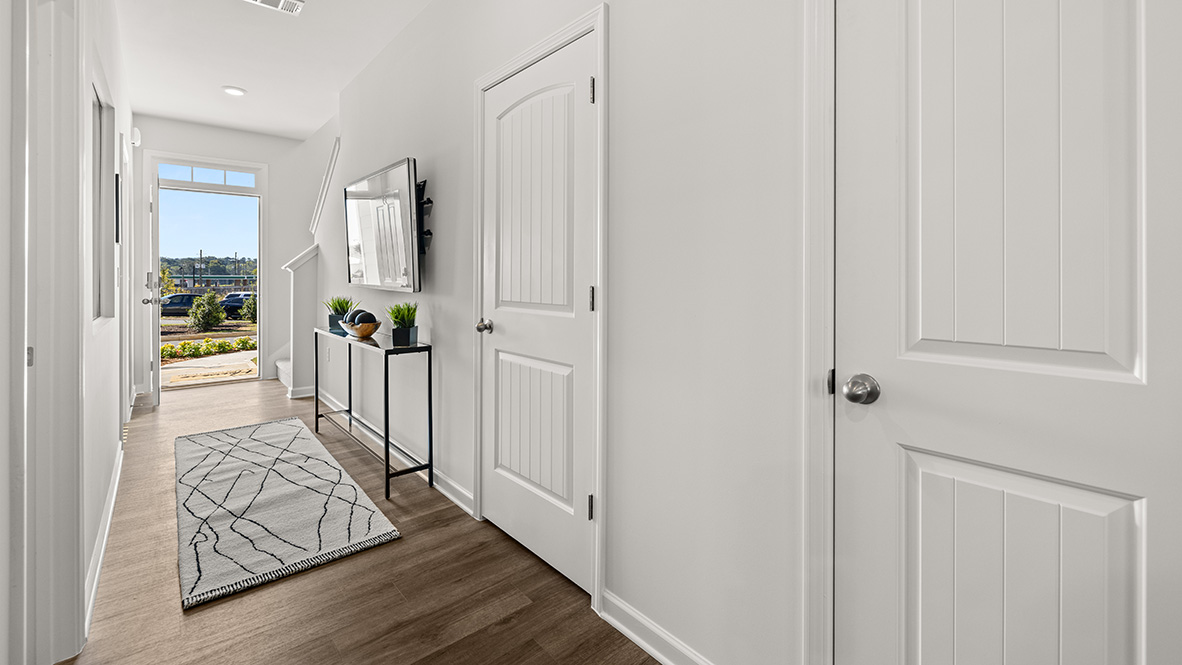 Interior entry-way leading to living area