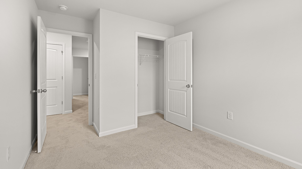 Interior bedroom with closet