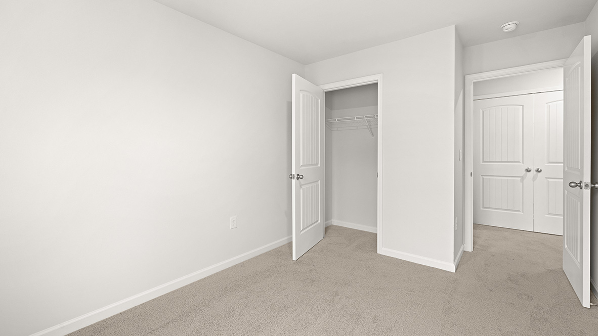 Interior bedroom with closet