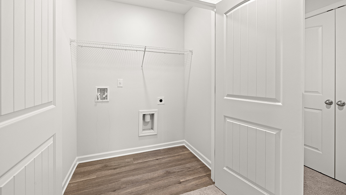 Interior laundry room