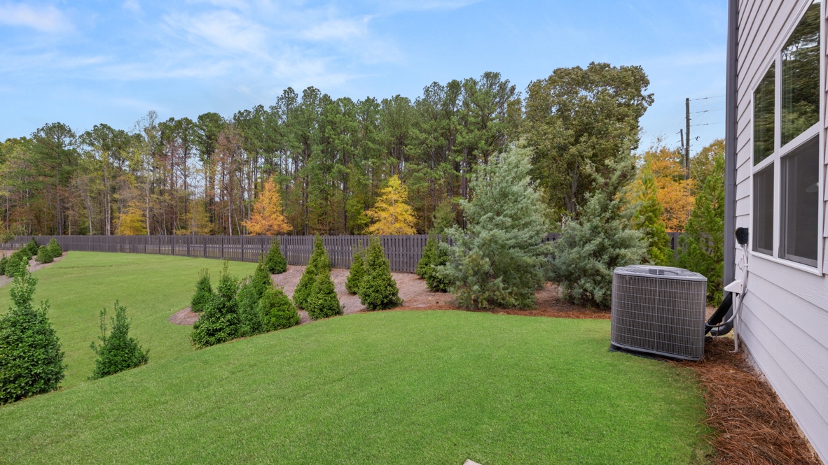 Exterior rear view of home