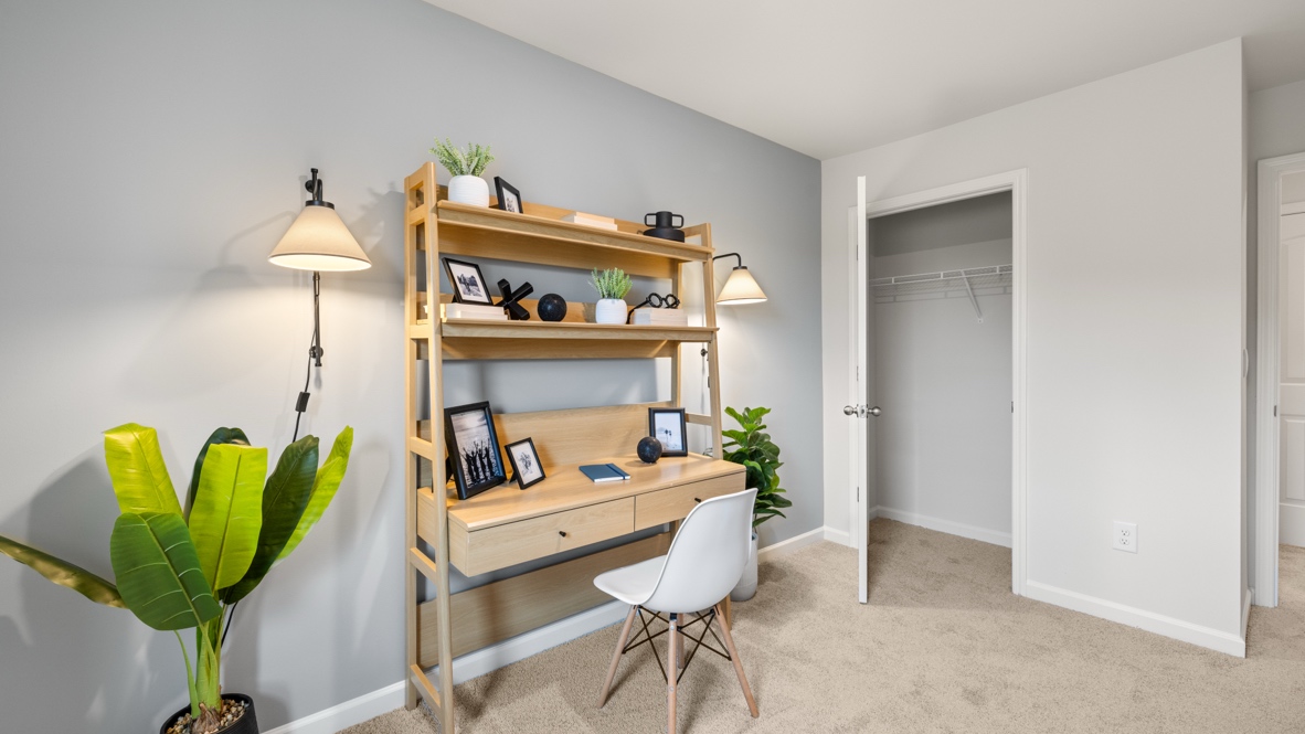 Interior office with closet