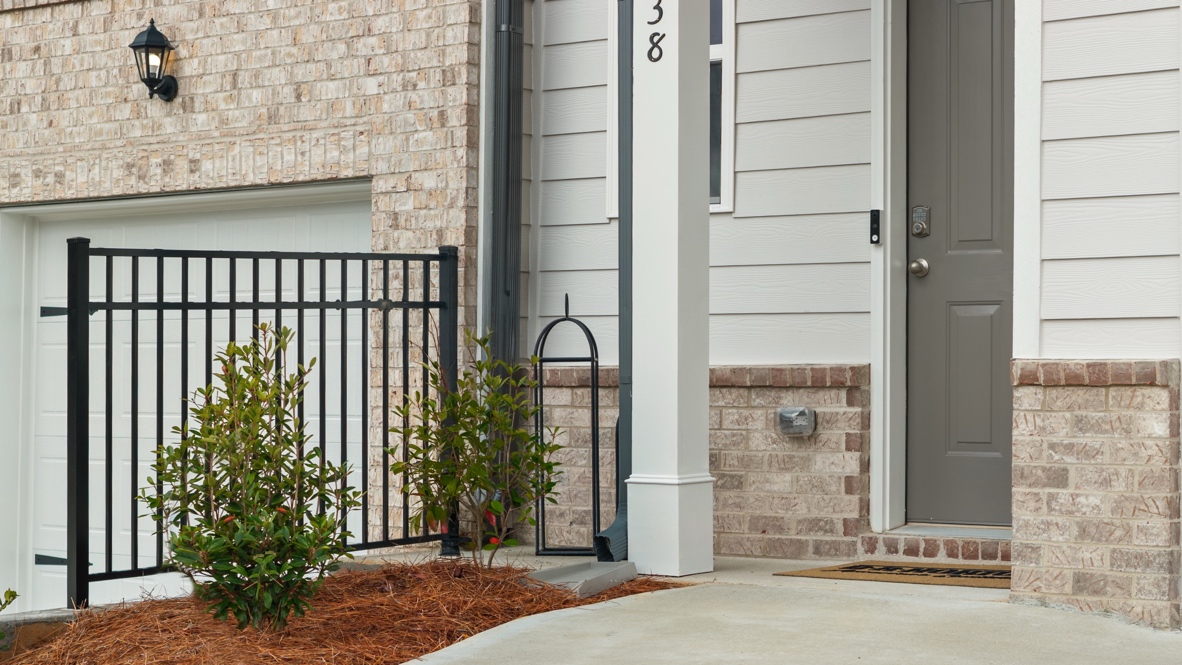 Exterior front porch