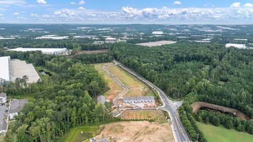 Aerial view of community