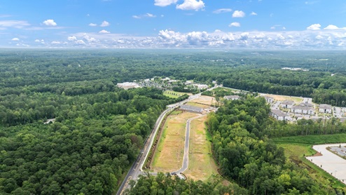 Aerial view of community