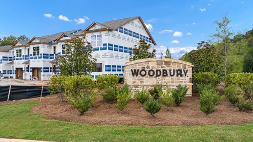 Exterior view of community sign in front of community