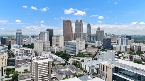 Exterior view of city near community