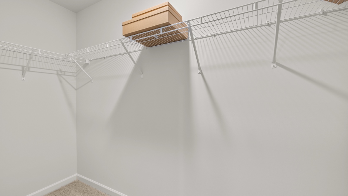 Interior primary walk-in closet