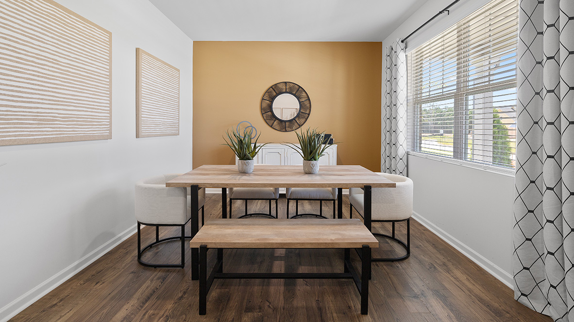 hayden model home flex space at Oaks at Cedar Grove in Fairburn, GA