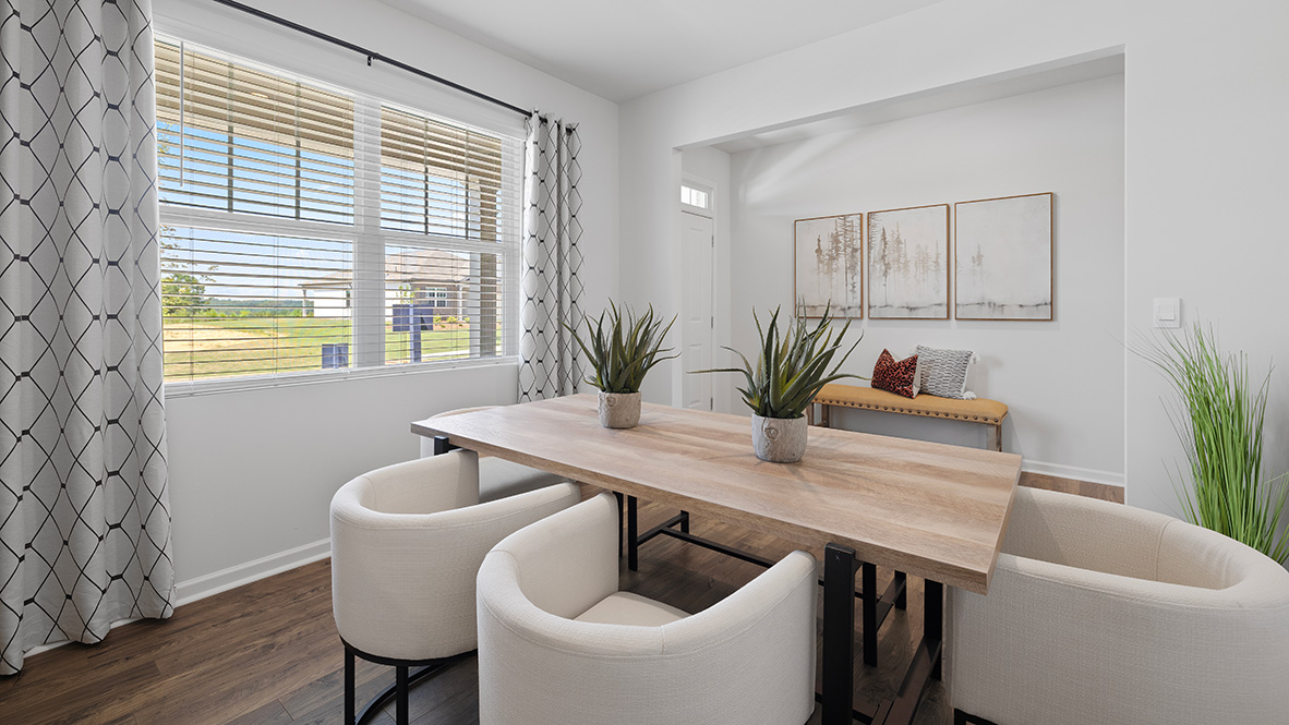 hayden secondary bedroom at the model home in oaks at cedar grove