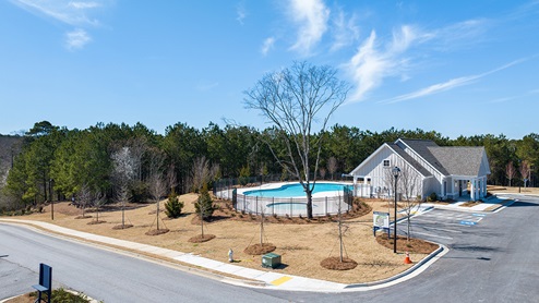 Oaks at Cedar Grove community with pool