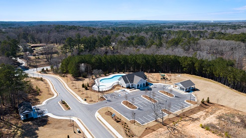 Aerial view of Oaks at Cedar Grove community