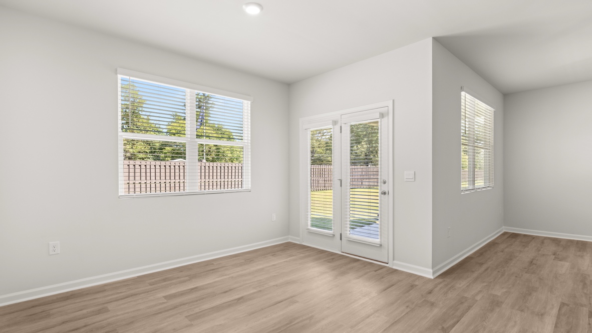 Interior living area with large windows