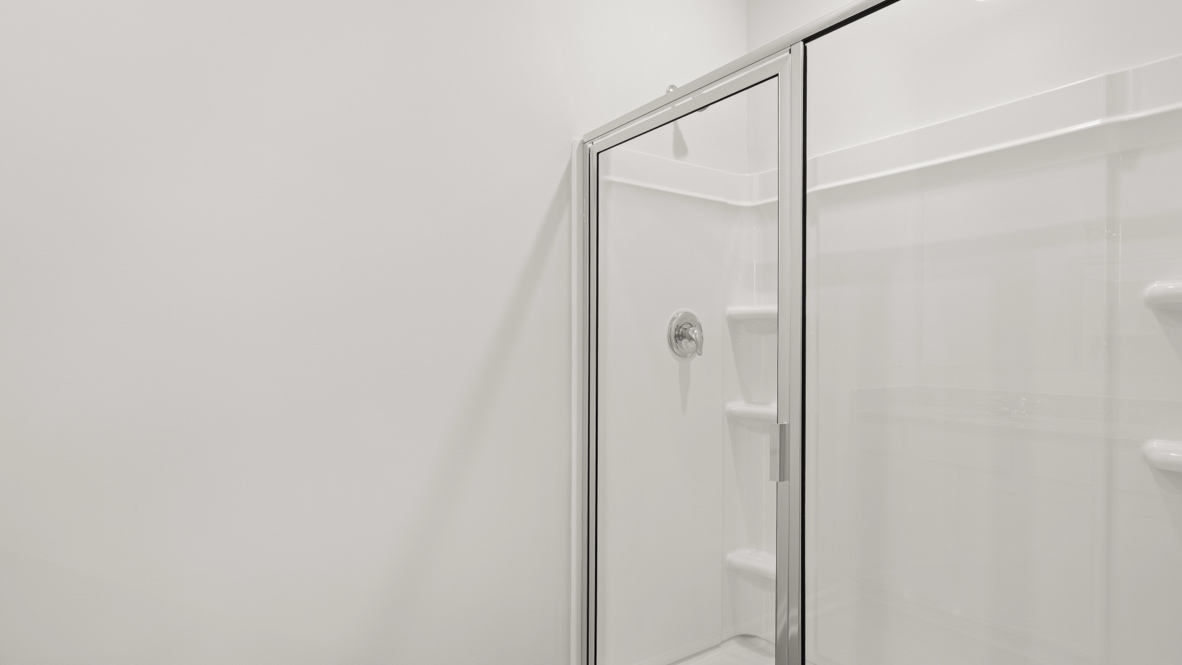 Interior primary bathroom with shower