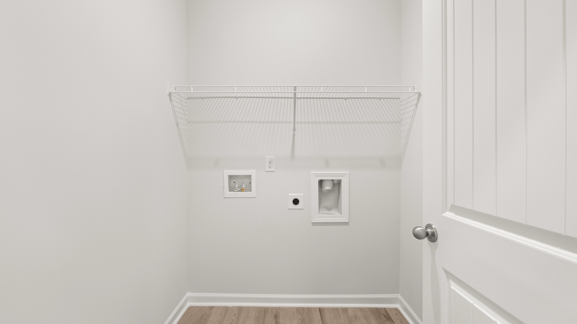 Interior laundry room