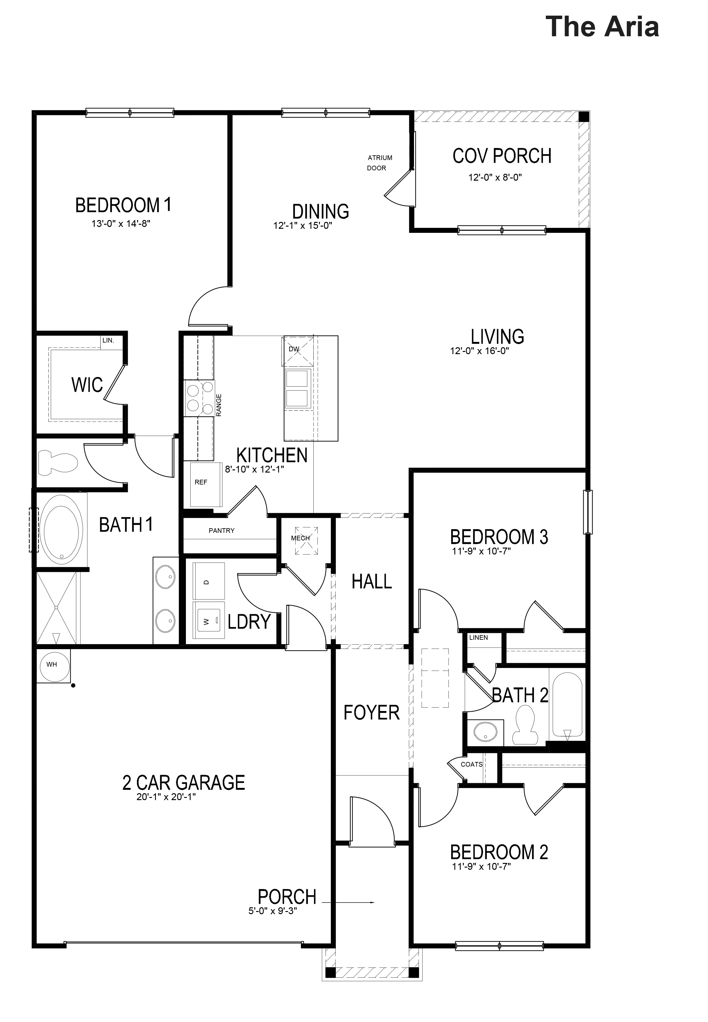 aria floorplan at oaks at cedar grove in fairburn georgia