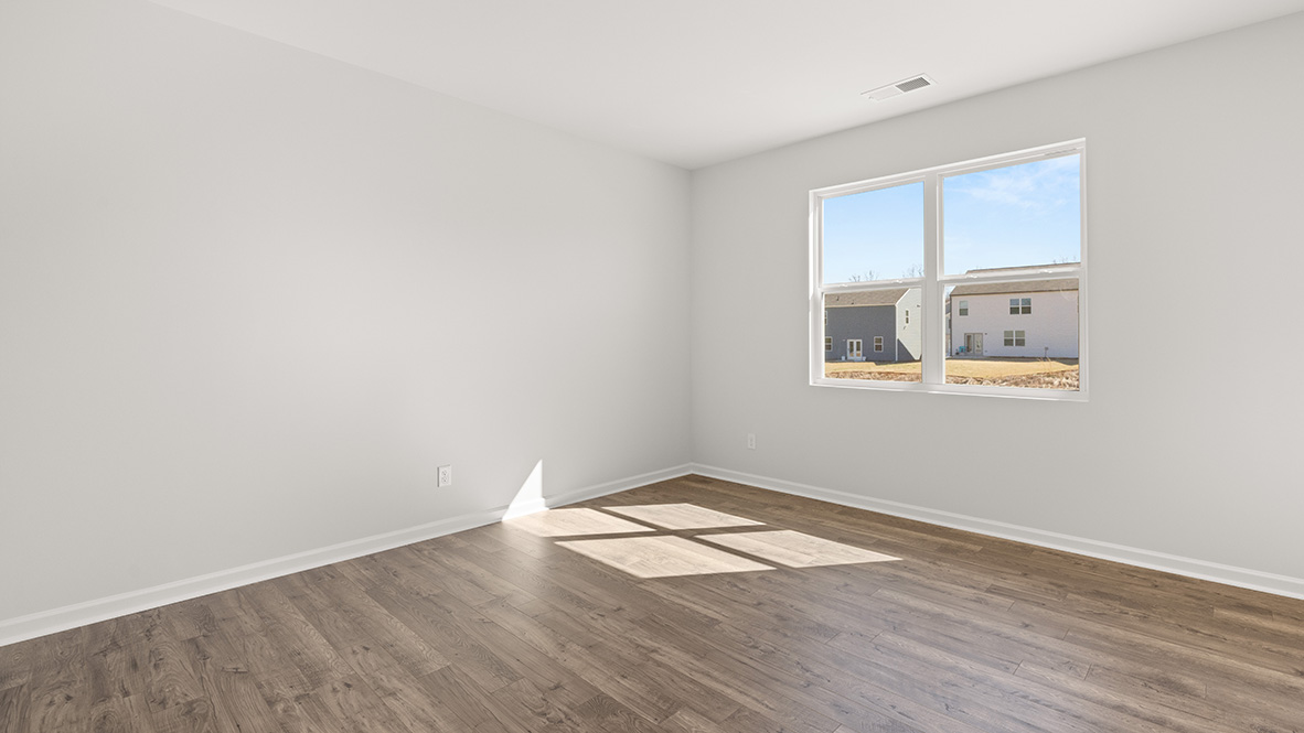 Interior living area with large window