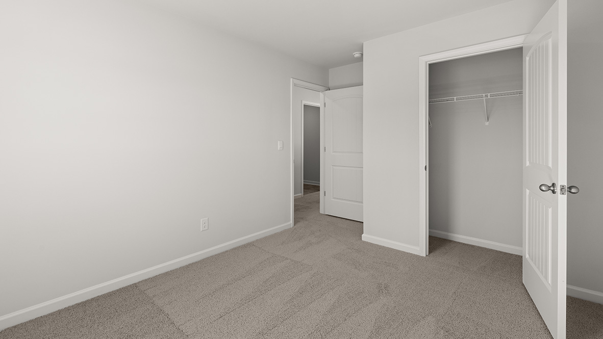 Interior bedroom with closet