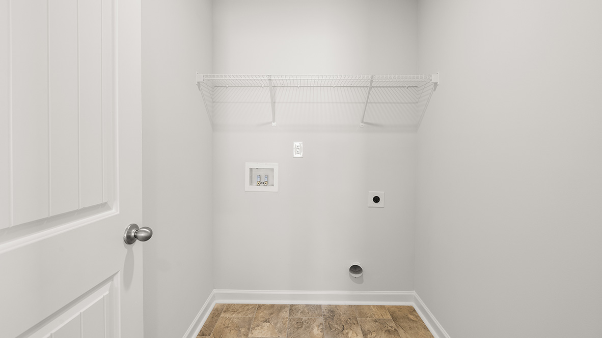 Interior laundry room
