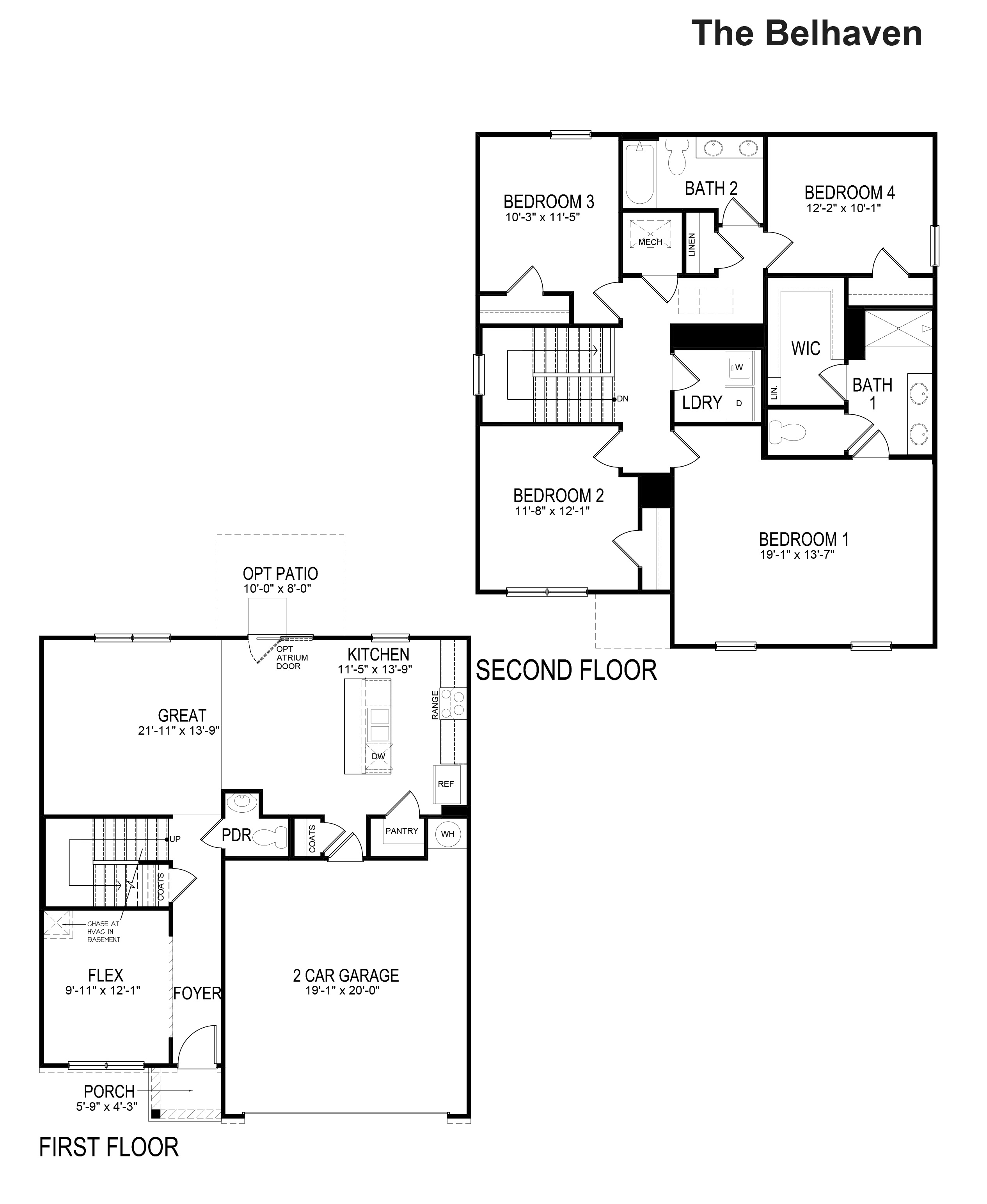 Floor Plan in Oaks at Cedar Grove Fairburn, GA D.R. Horton
