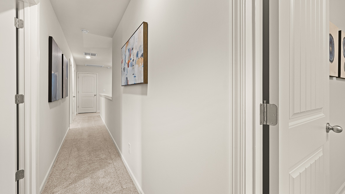 Interior upstairs hallway