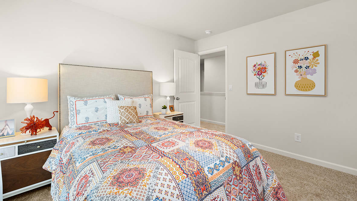 Interior bedroom with closet